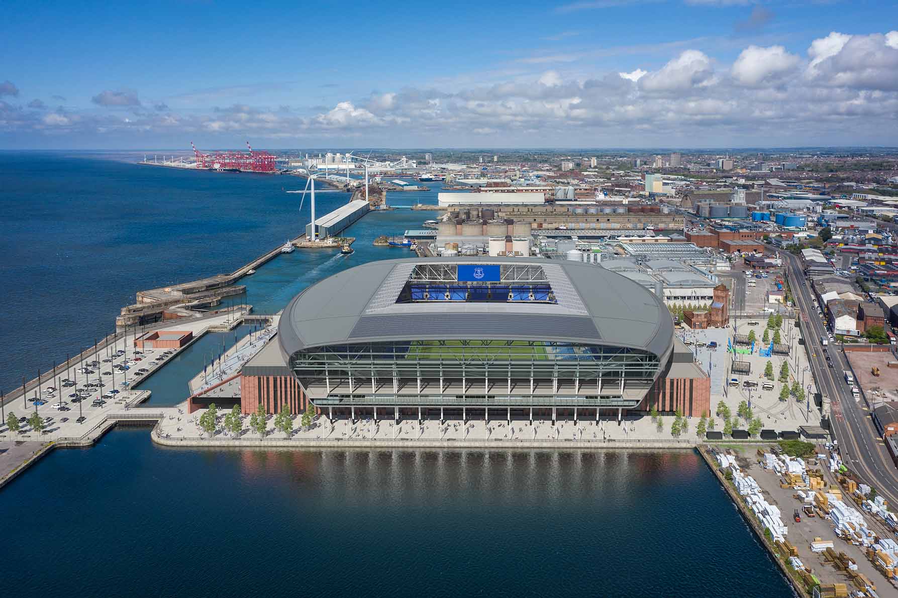 At Everton Stadium we have no generators, only a large battery bank fed by rooftop photo-voltaic panels.