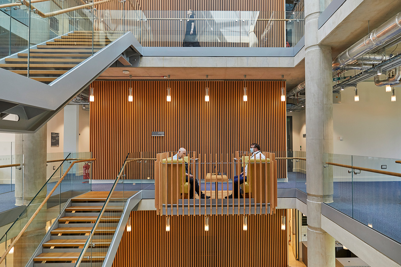 The BREEAM Excellent Pears Building is a collaboration between the Royal Free Charity, Royal Free NHS Trust and UCL.