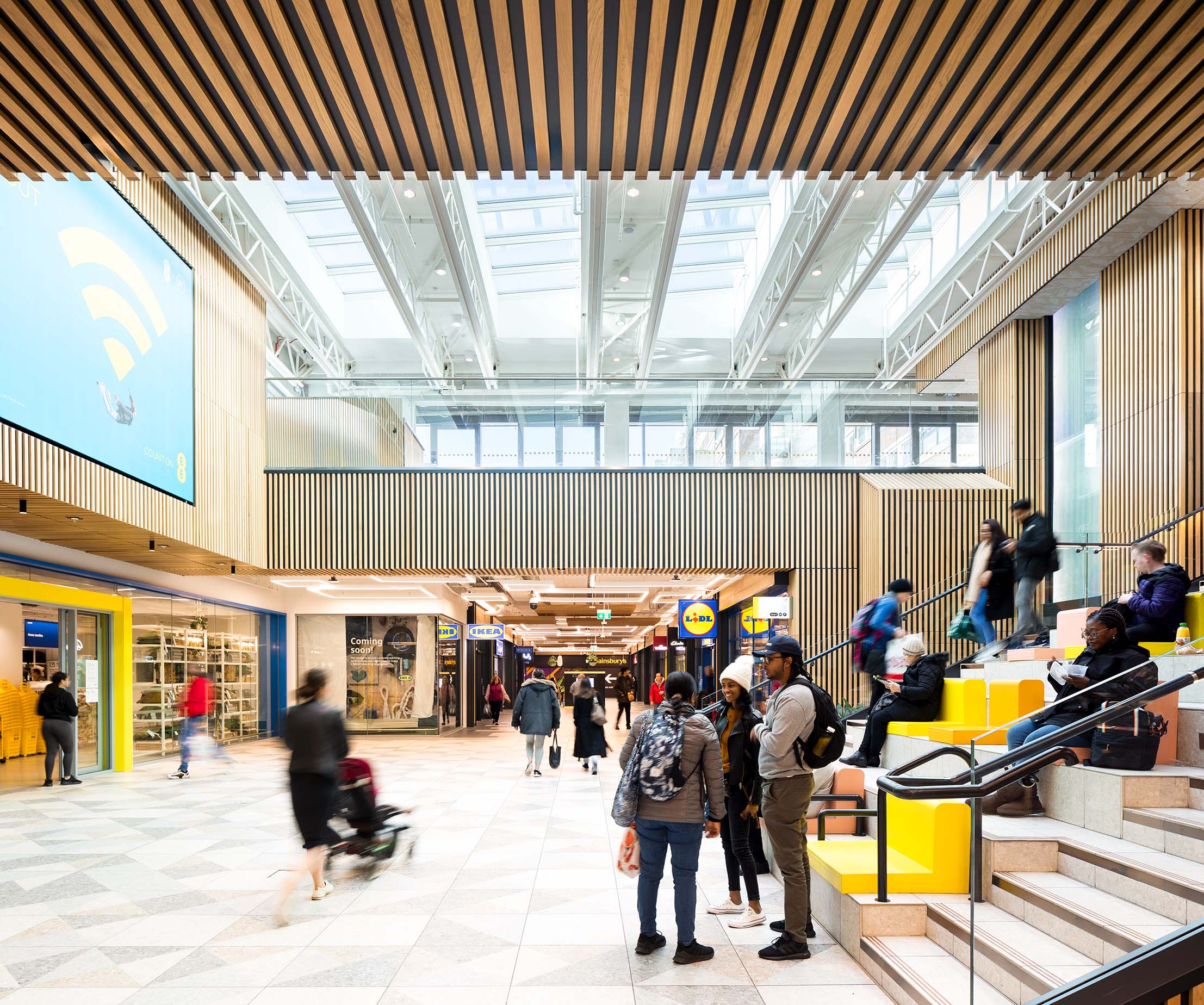 Transforming an old 1970s shopping centre into the new Livat Mall has now created a warm and inviting gathering place for the local community.